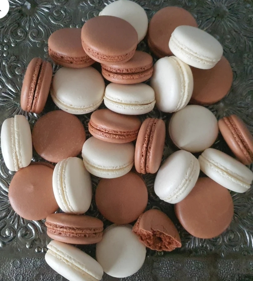 Macaron schelpen (zonder vulling)