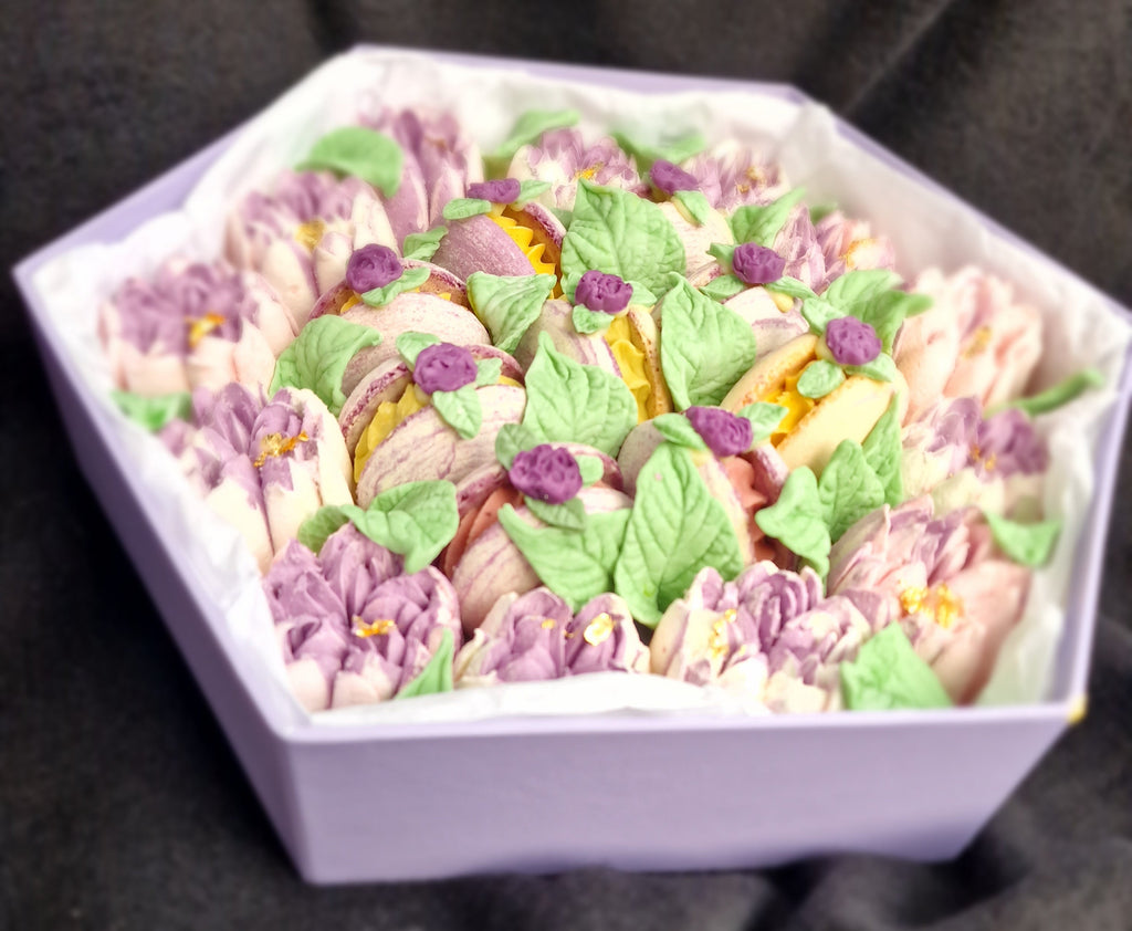 Rayan - Luxe macaron, marshmallow geschenkbox -