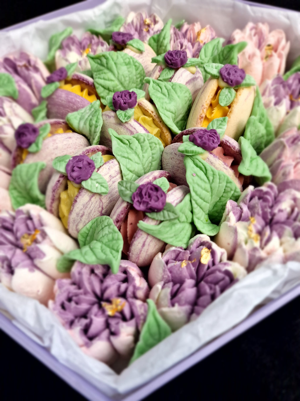 Rayan - Luxe macaron, marshmallow geschenkbox -