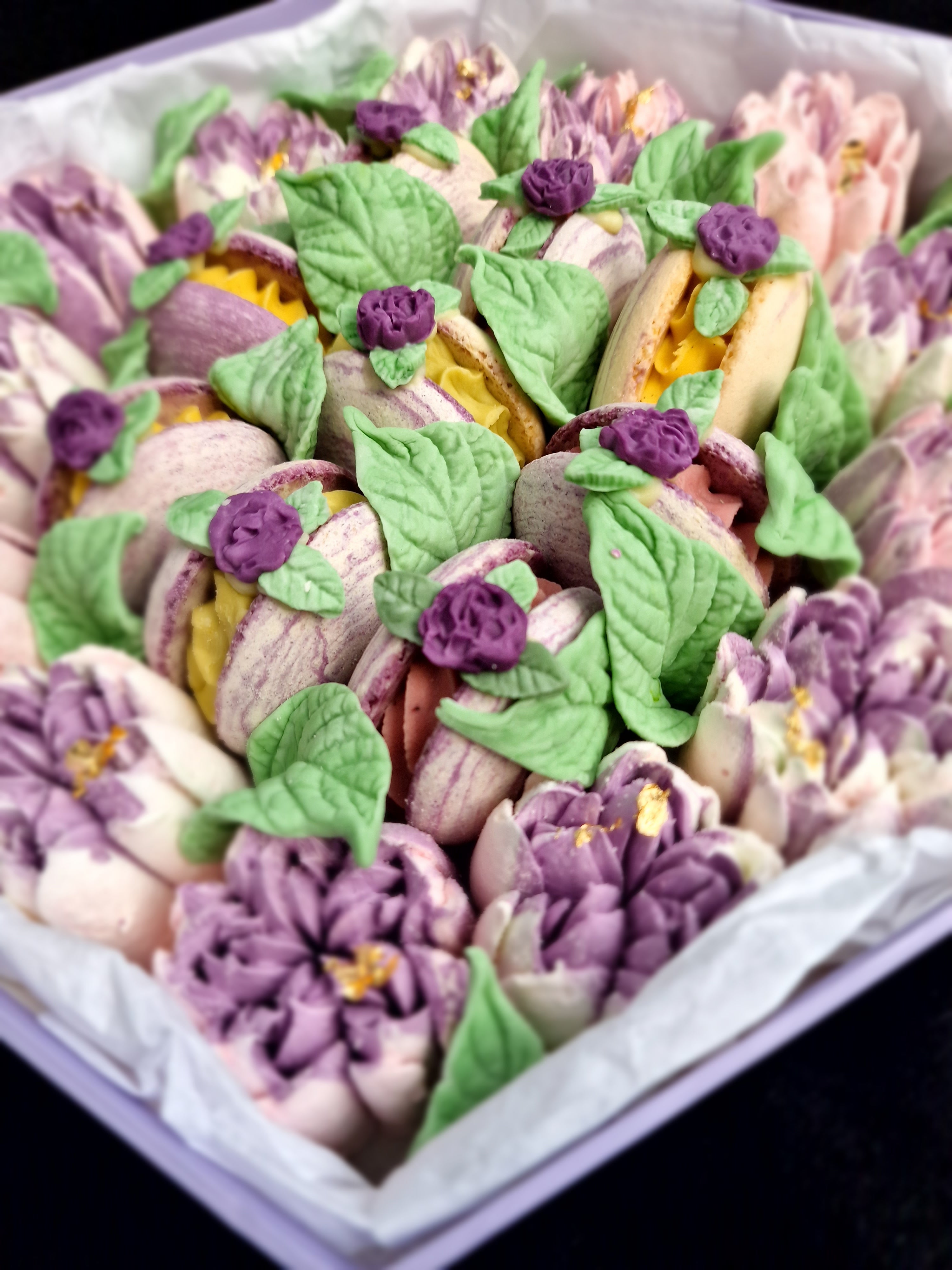 Rayan - Luxe macaron, marshmallow geschenkbox -