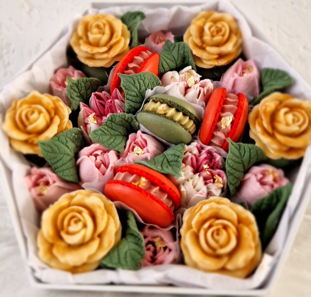 Najah - Luxe macaron, marshmallow geschenkbox -