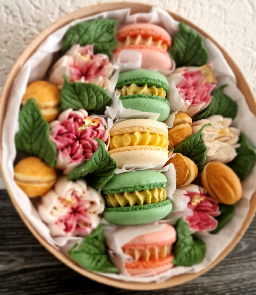 Bella - Luxe macaron, marshmallow geschenkbox -