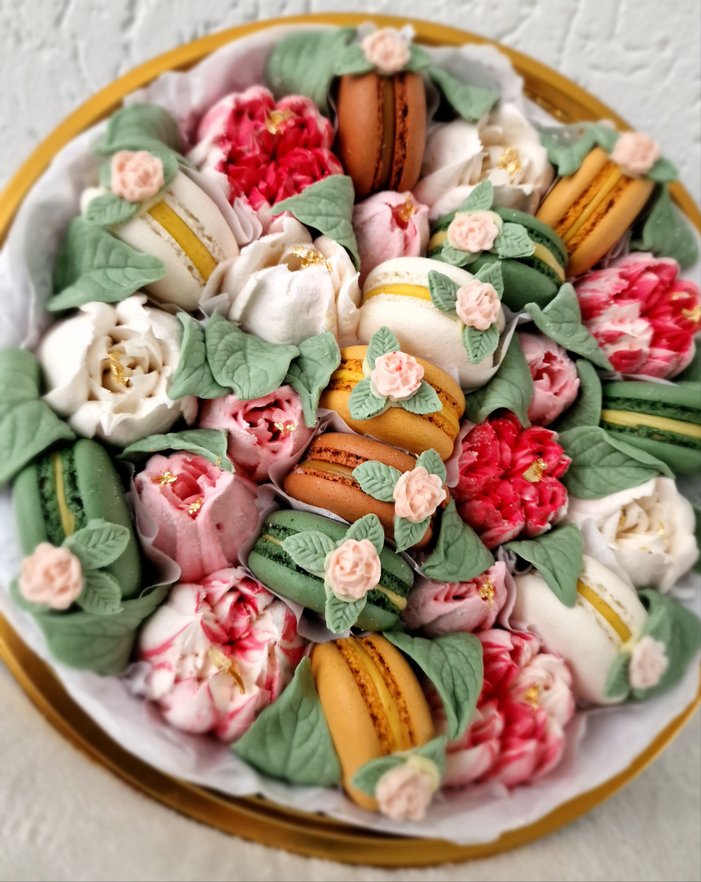 Valentina - Luxe macaron, marshmallow geschenkbox -