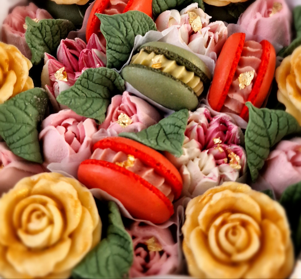 Najah - Luxe macaron, marshmallow geschenkbox -