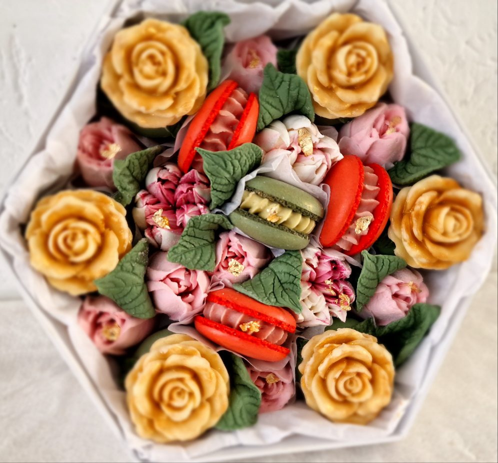 Najah - Luxe macaron, marshmallow geschenkbox -