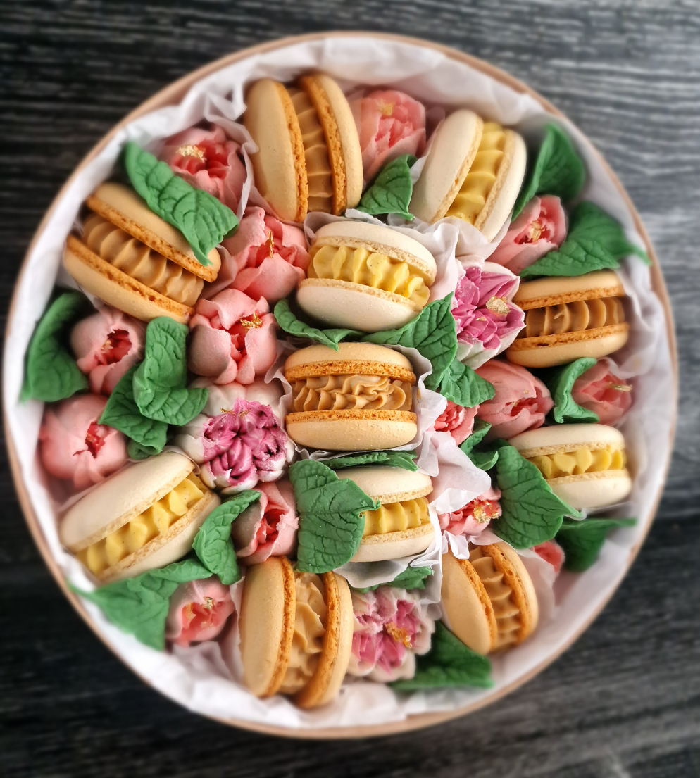 Amani - Luxe macaron, marshmallow geschenkbox -