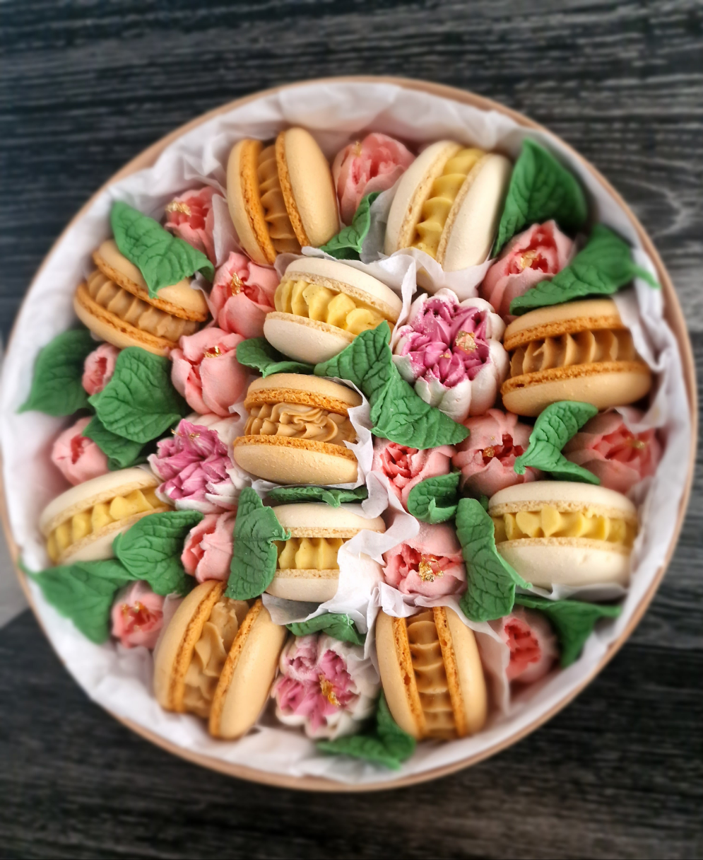 Amani - Luxe macaron, marshmallow geschenkbox -