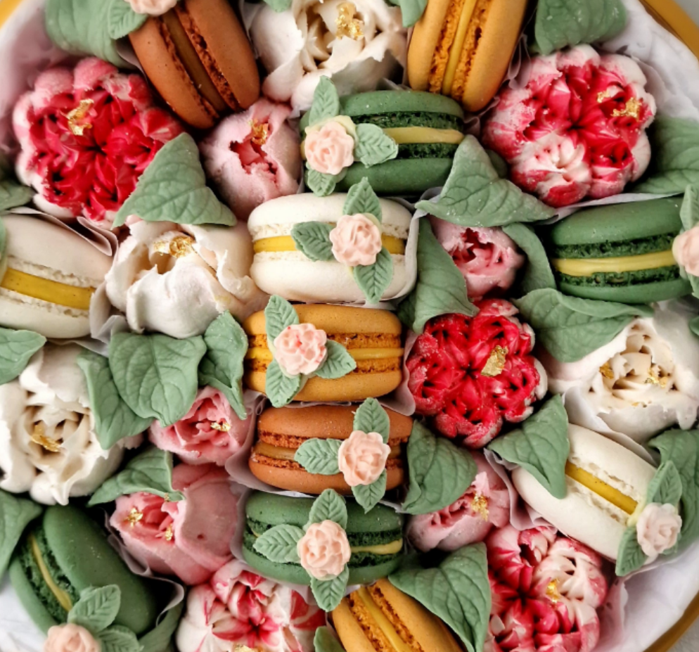Valentina - Luxe macaron, marshmallow geschenkbox -