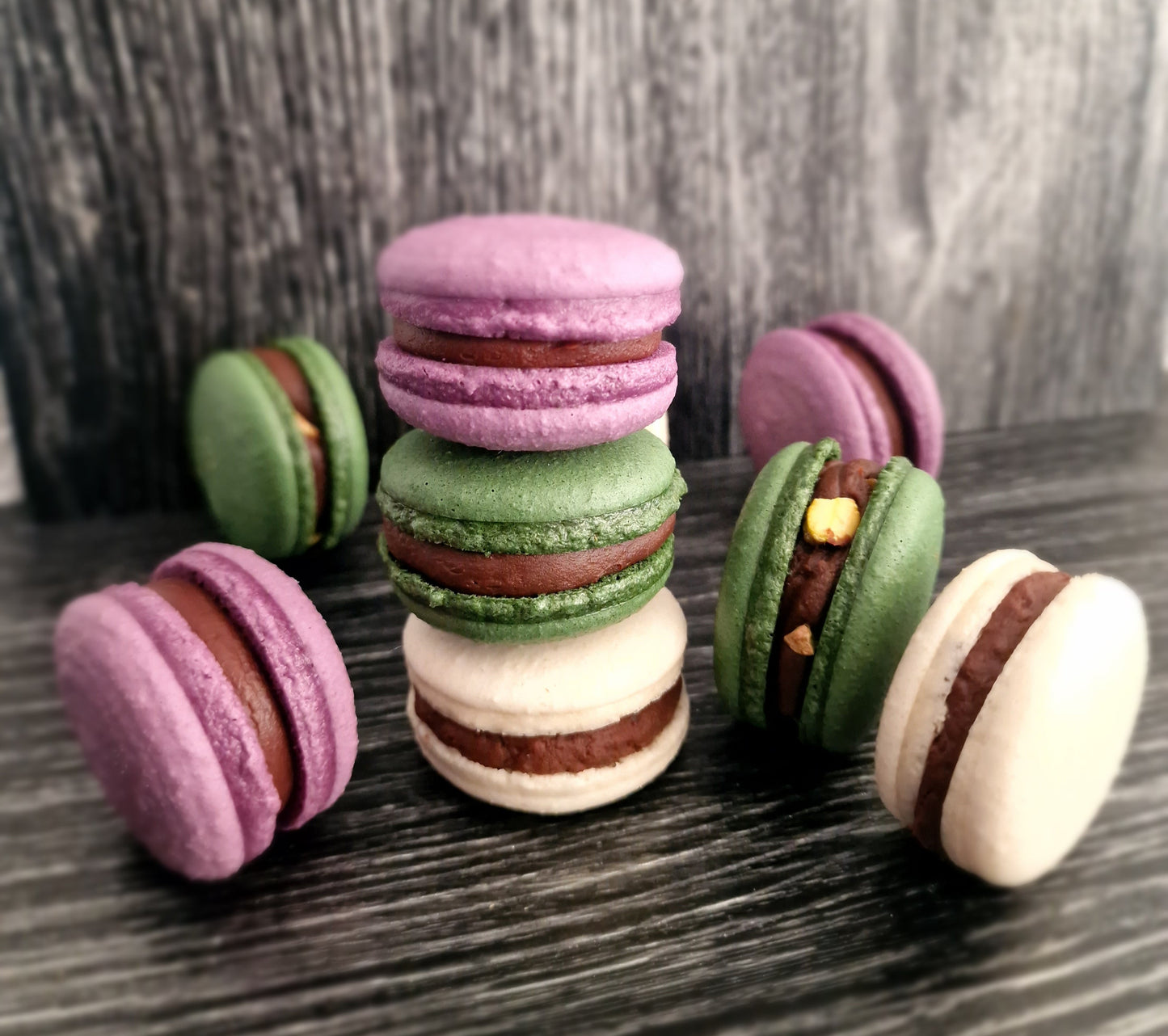 15 rijkgevulde vegan/glutenvrij, lactosevrije macarons naar keuze