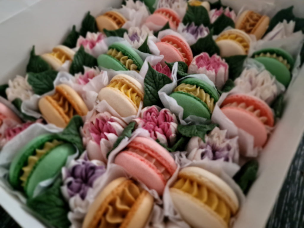 Nour - Luxe macaron, marshmallow geschenkbox -