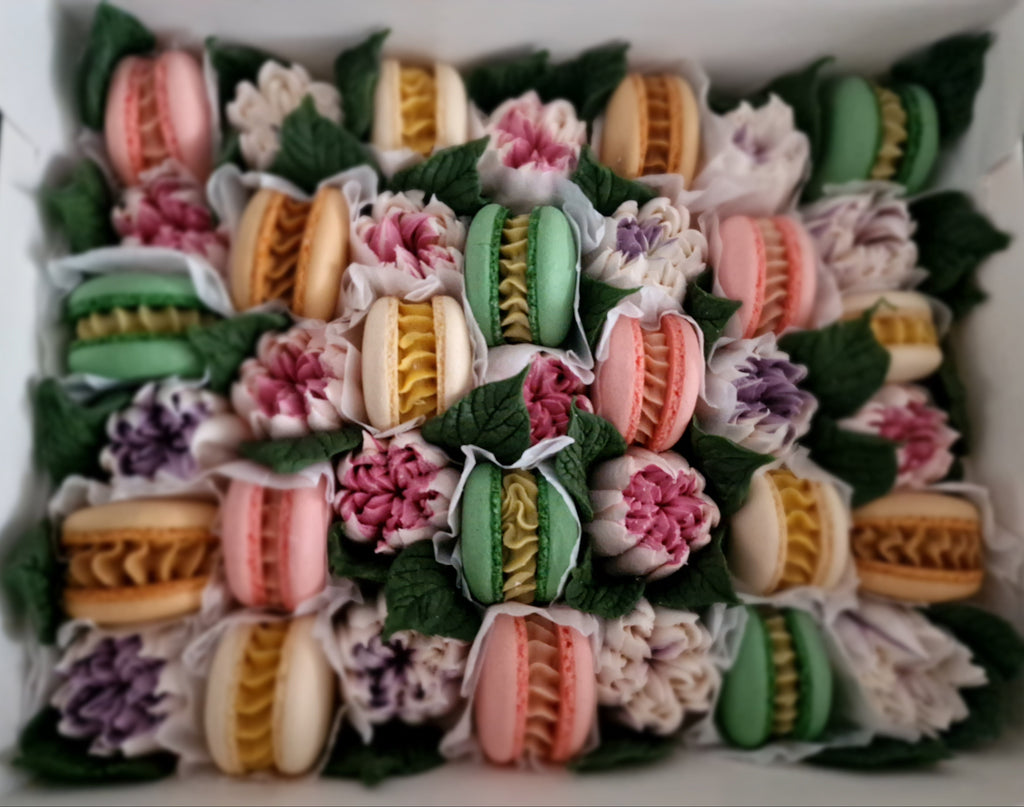 Nour - Luxe macaron, marshmallow geschenkbox -