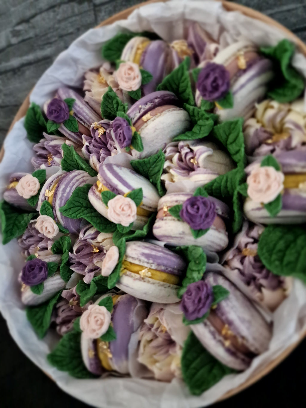 Alara - Luxe macaron, marshmallow geschenkbox -