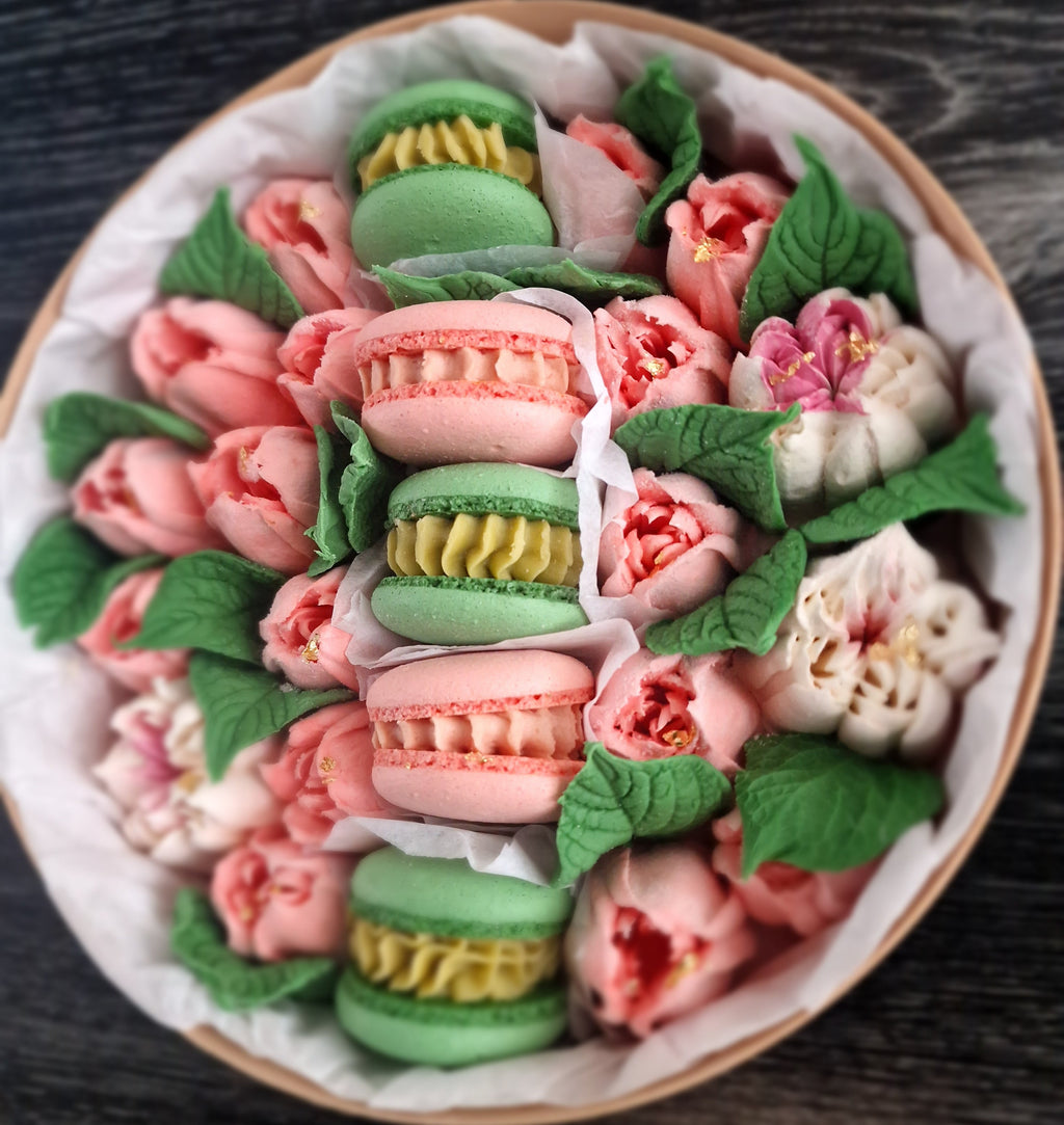 Hayat - Luxe macaron, marshmallow geschenkbox -