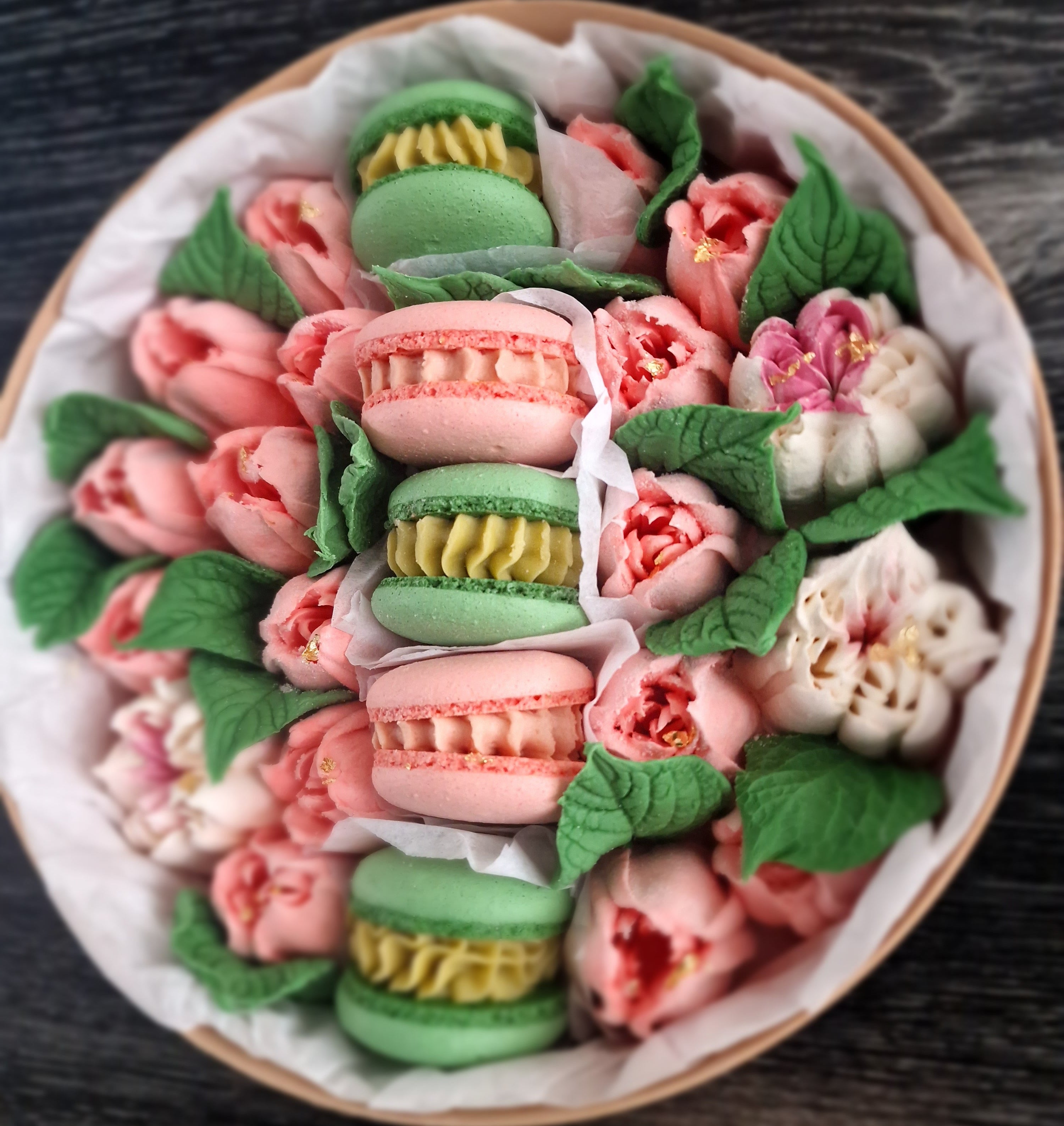 Hayat - Luxe macaron, marshmallow geschenkbox -
