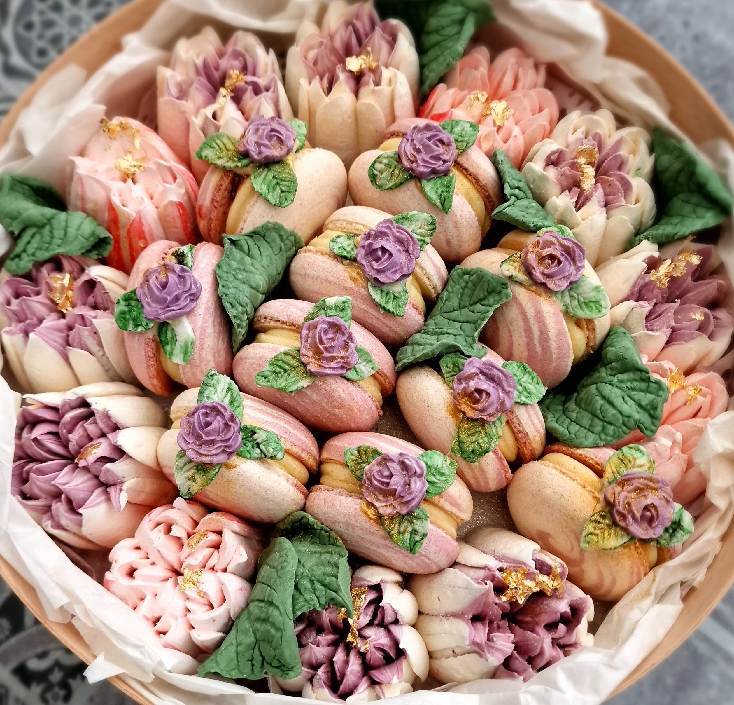 Sissi - Luxe macaron, marshmallow geschenkbox -