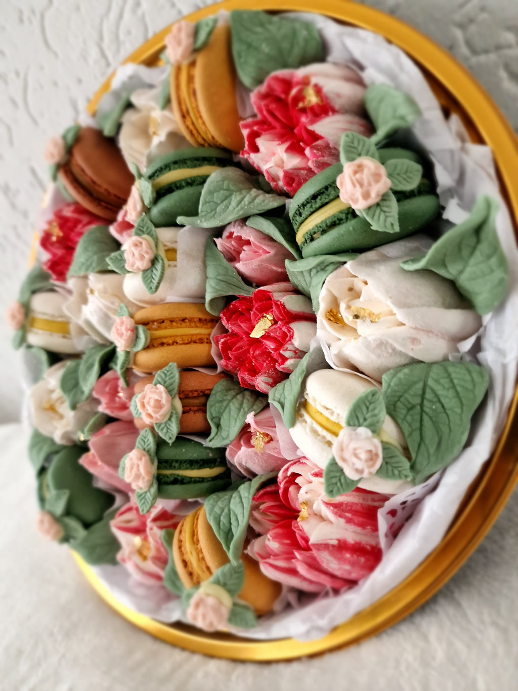 Valentina - Luxe macaron, marshmallow geschenkbox -
