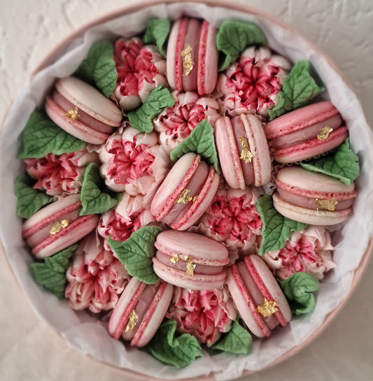 Farasha - Luxe macaron, marshmallow geschenkbox -