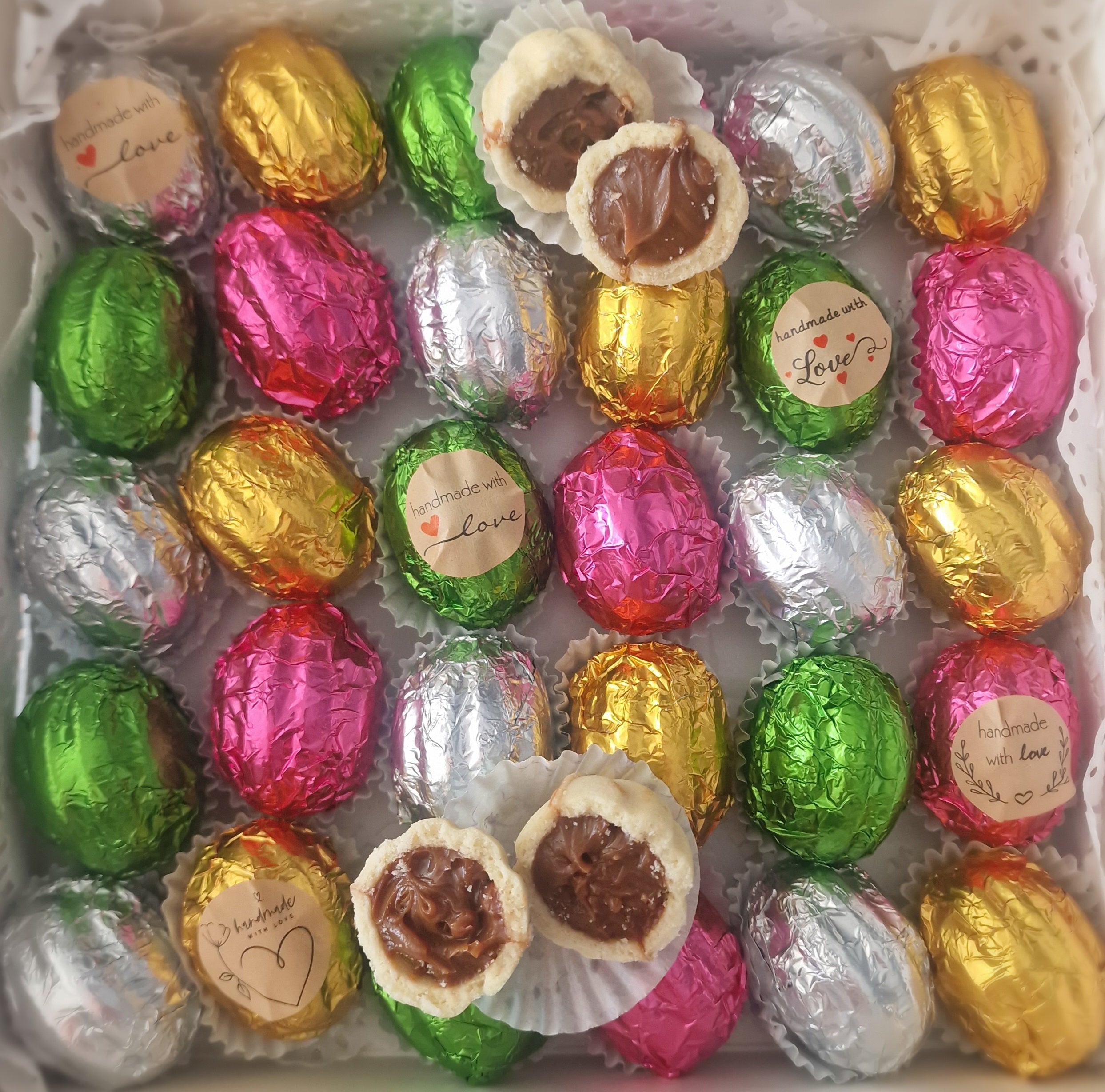 25 koekjes gevuld met romige Dulche de Leche