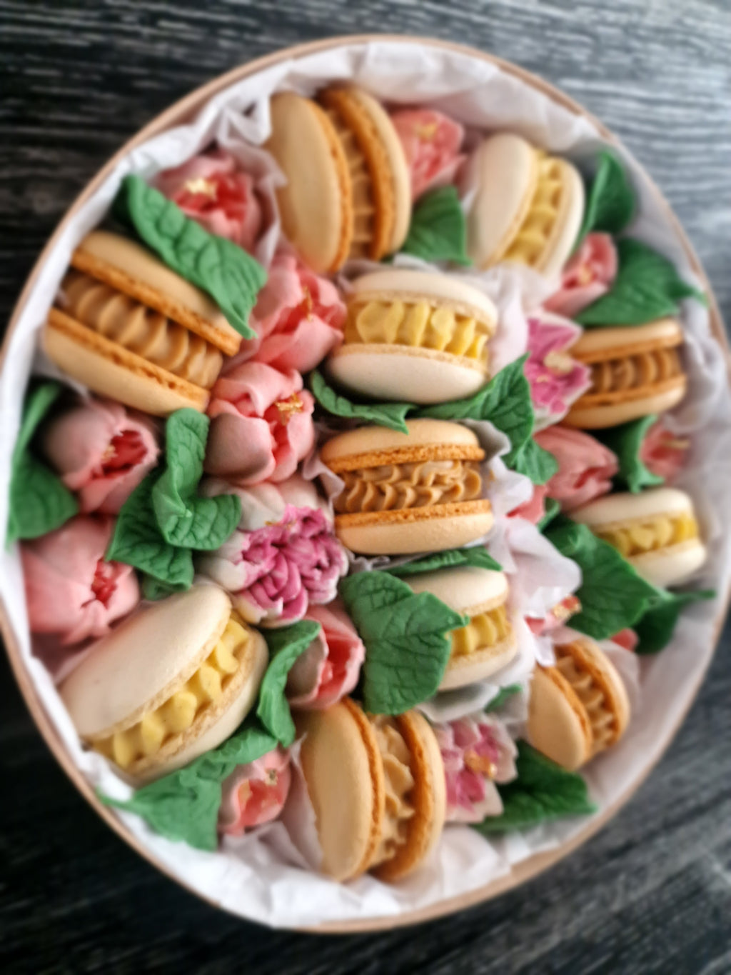 Amani - Luxe macaron, marshmallow geschenkbox -