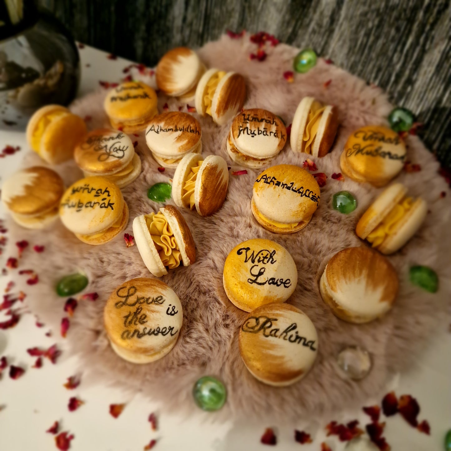 15 Rahima's signature macarons