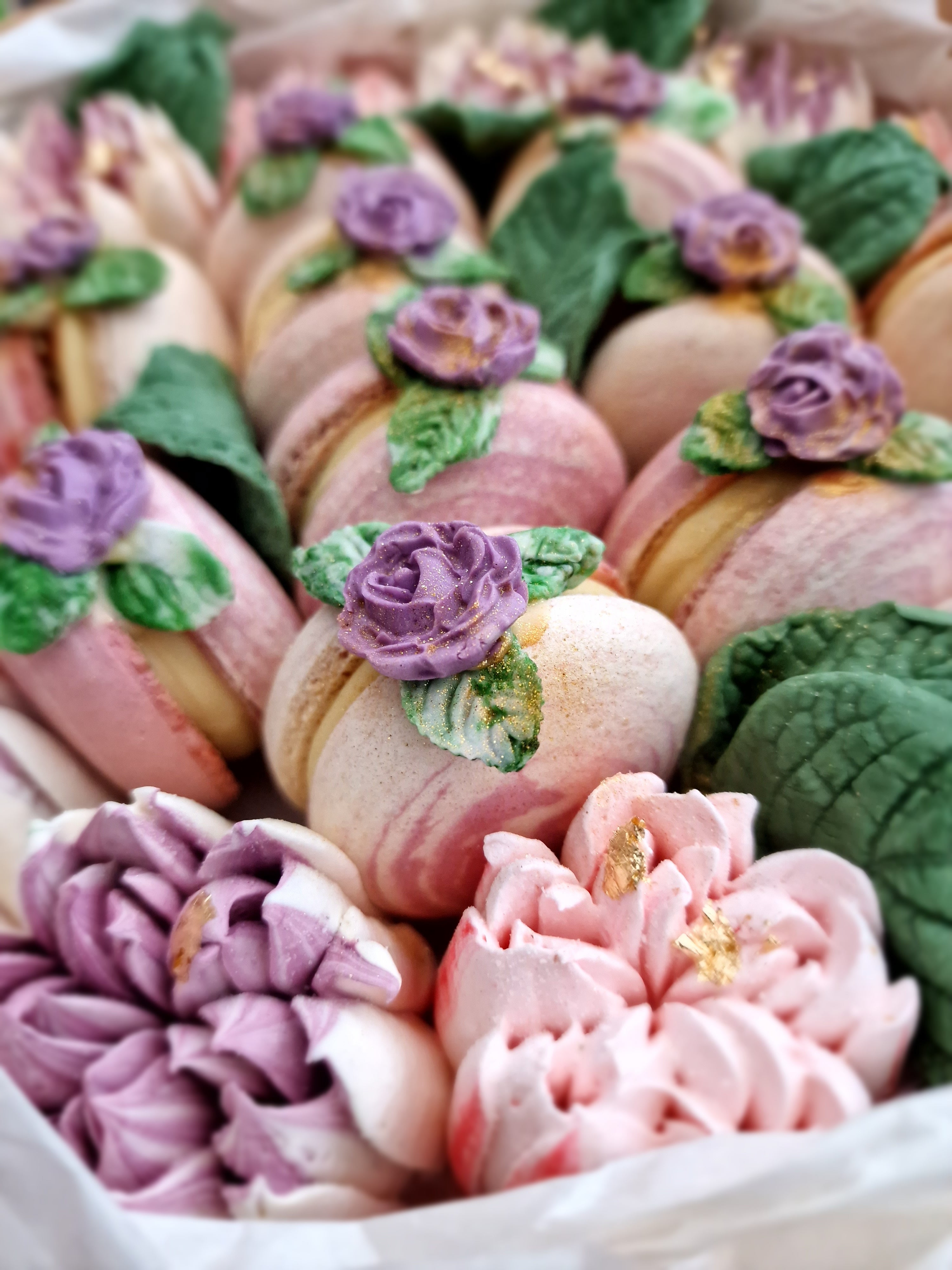 Sissi - Luxe macaron, marshmallow geschenkbox -