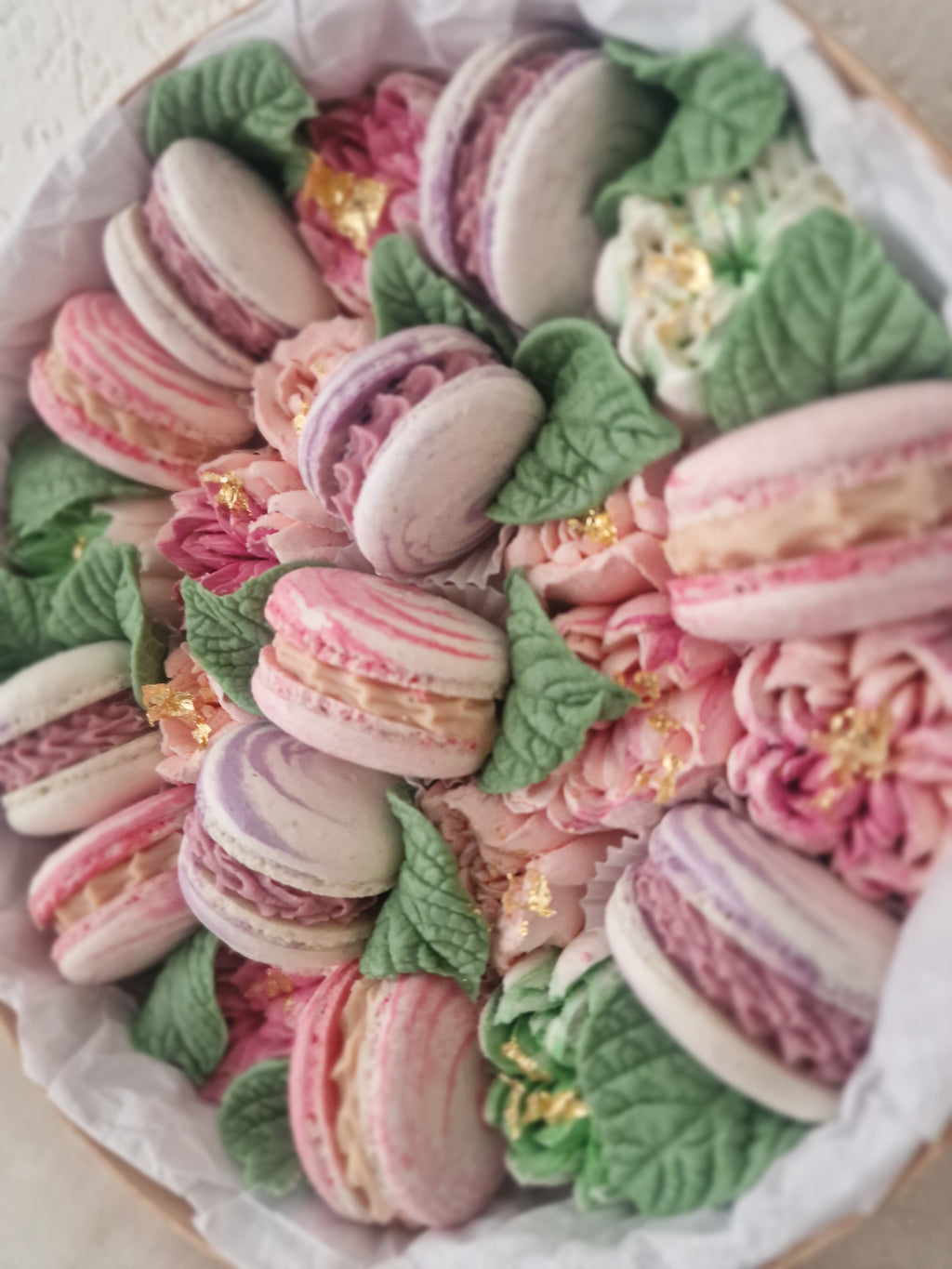 Nena - Luxe macaron, marshmallow geschenkbox -