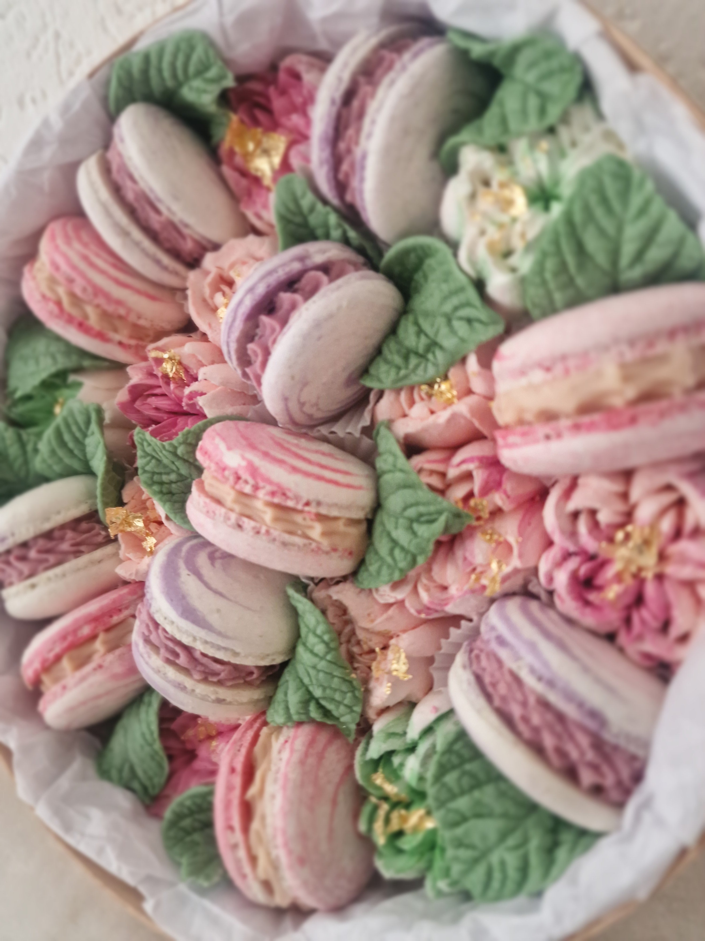 Nena - Luxe macaron, marshmallow geschenkbox -
