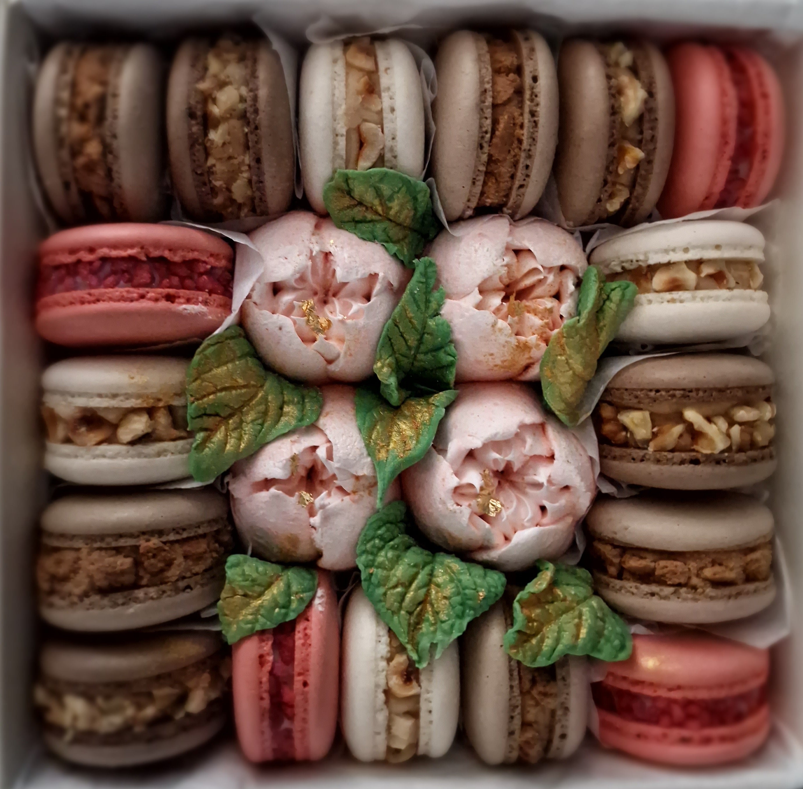 Amber - Luxe macaron, marshmallow geschenkbox