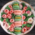 Hayat - Luxe macaron, marshmallow geschenkbox -