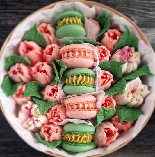 Hayat - Luxe macaron, marshmallow geschenkbox -