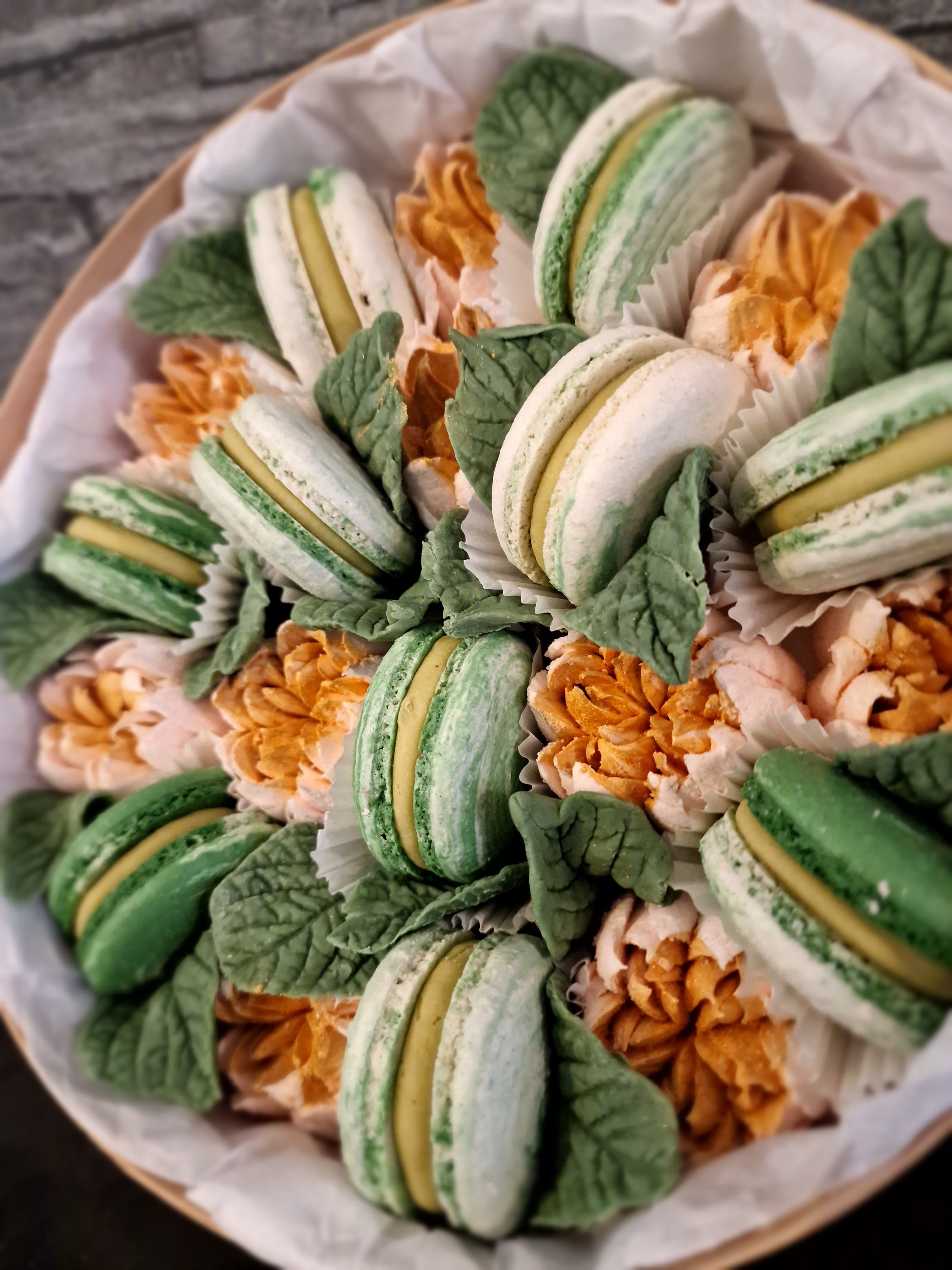 Emerald - Luxe macaron, marshmallow geschenkbox -