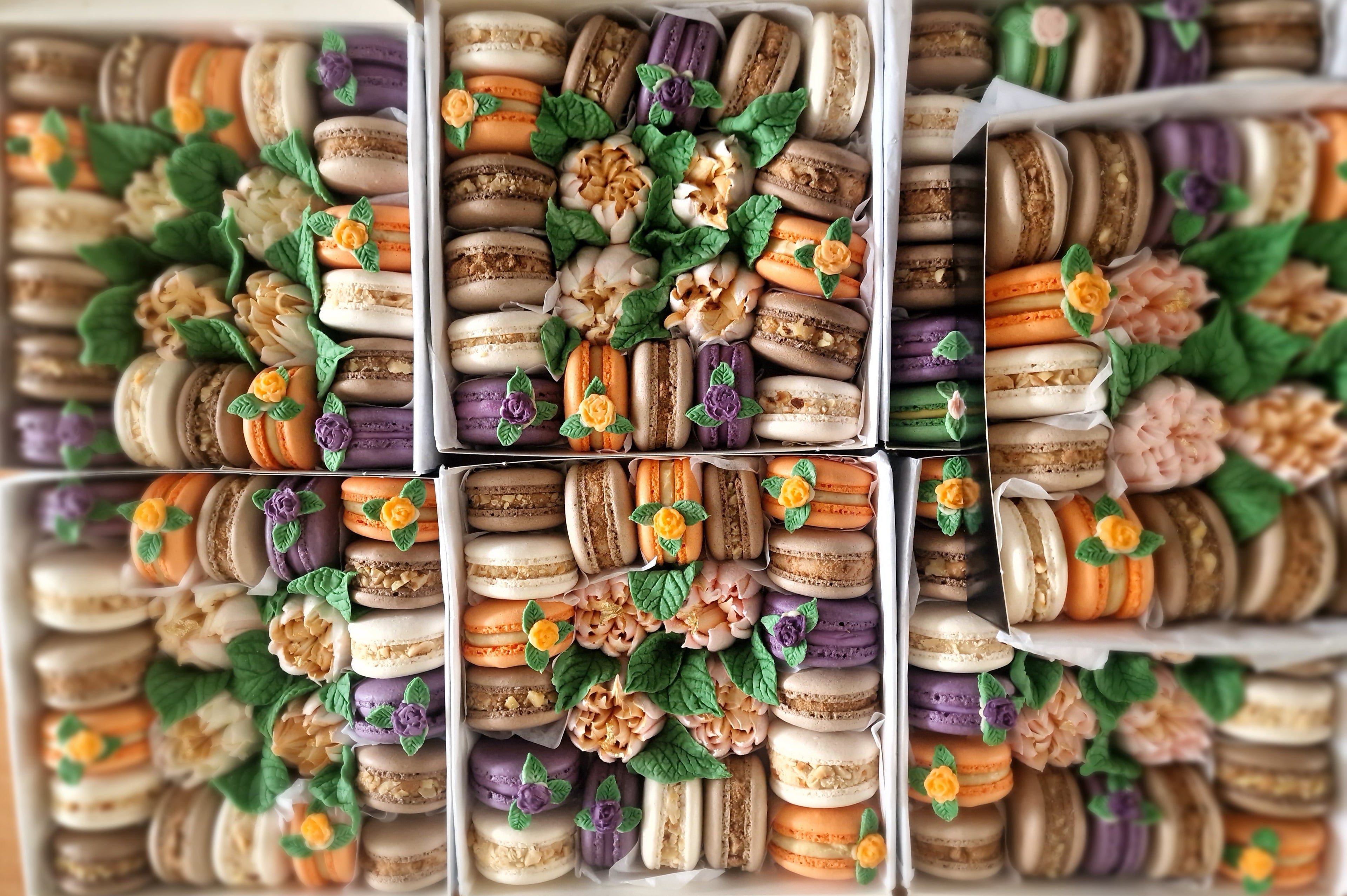 Amber - Luxe macaron, marshmallow geschenkbox