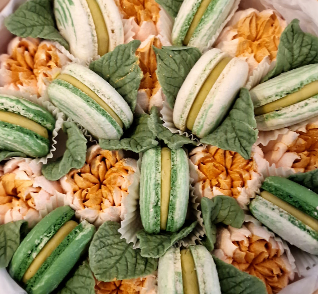 Emerald - Luxe macaron, marshmallow geschenkbox -