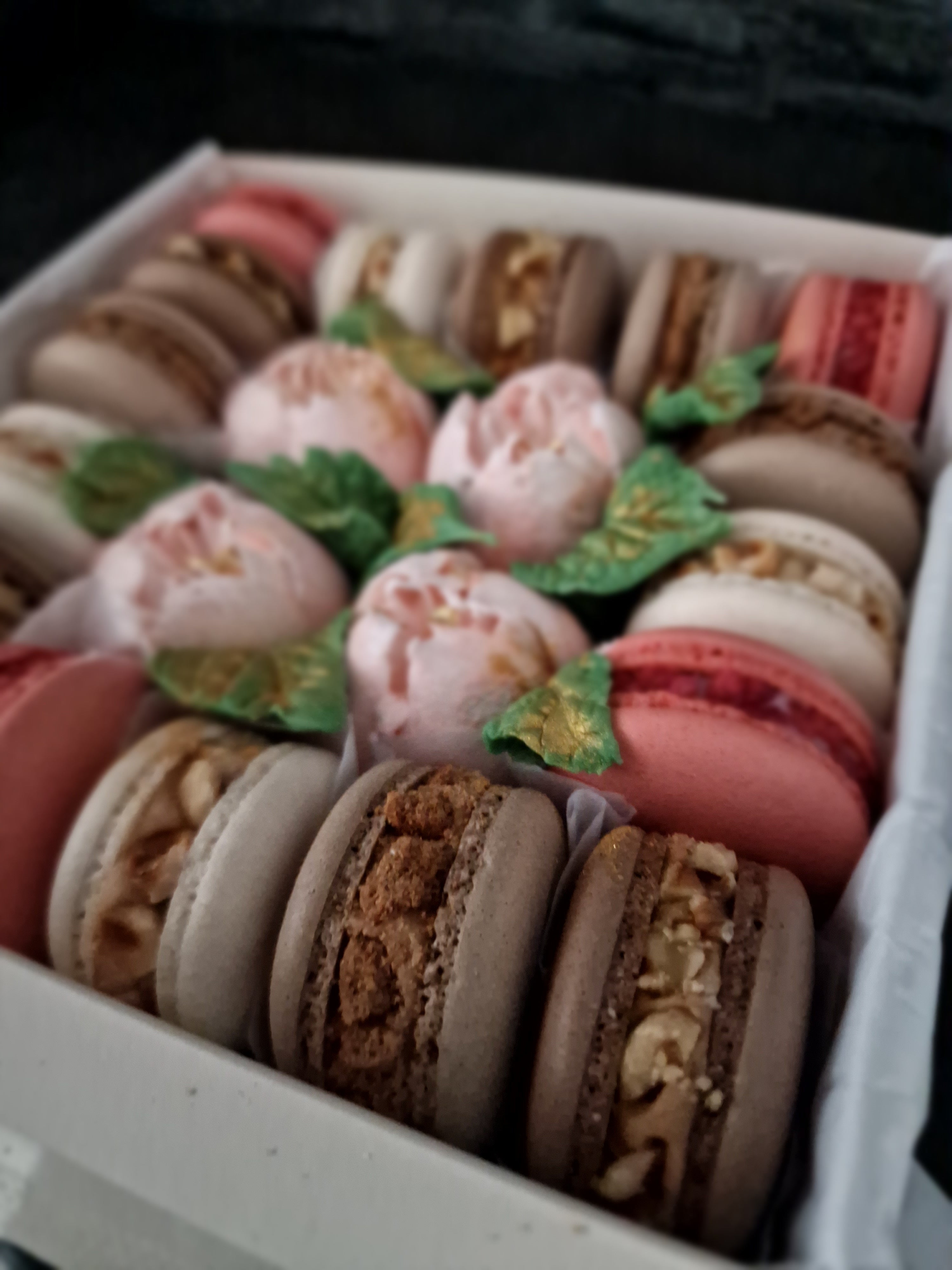 Amber - Luxe macaron, marshmallow geschenkbox